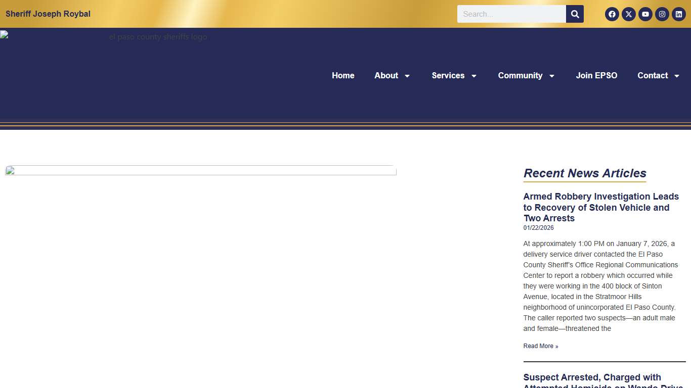 Two Arrested on Felony Warrants at Travelodge Hotel – El Paso County Sheriff’s Office