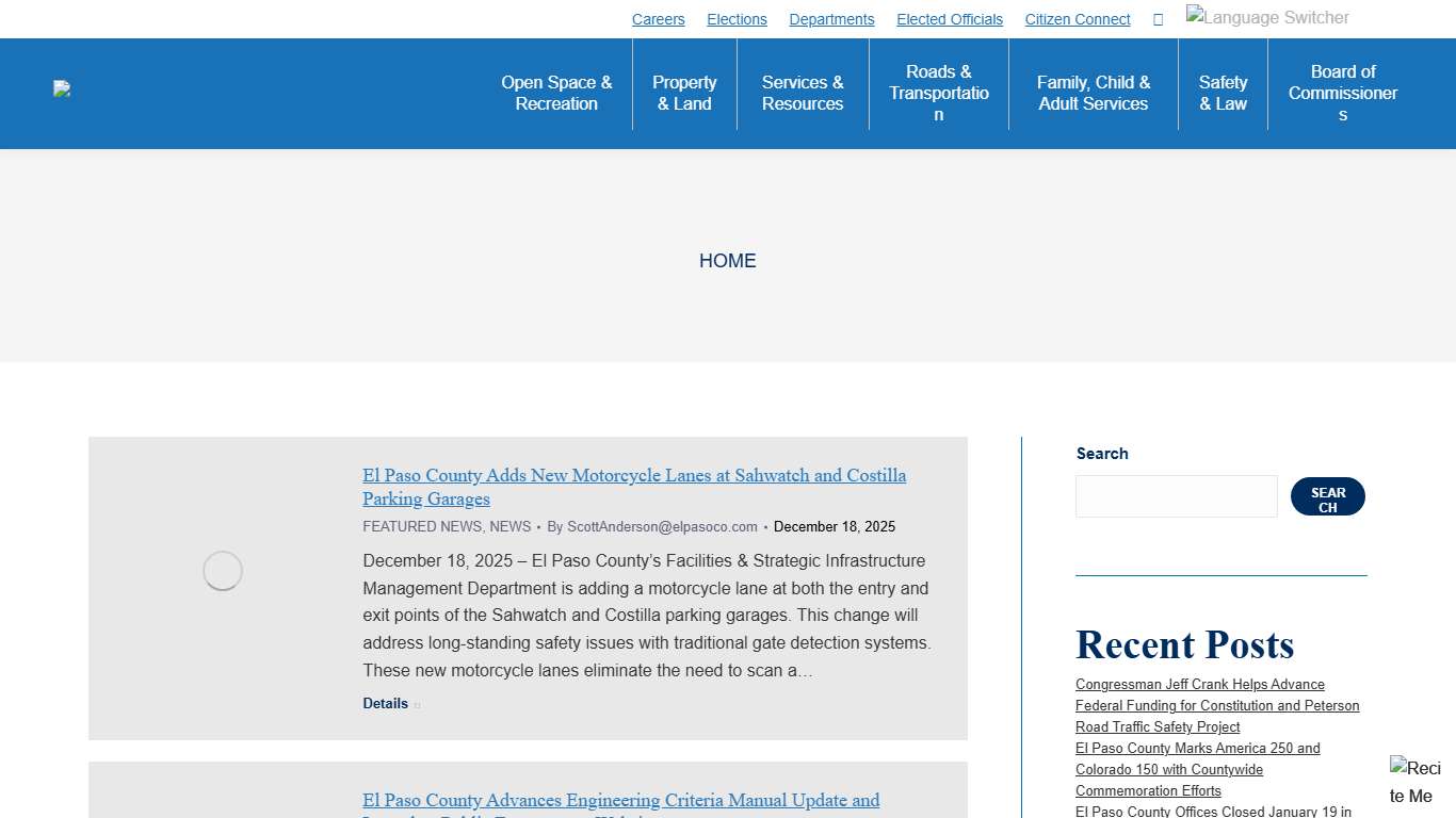 Page 2 – El Paso County Colorado